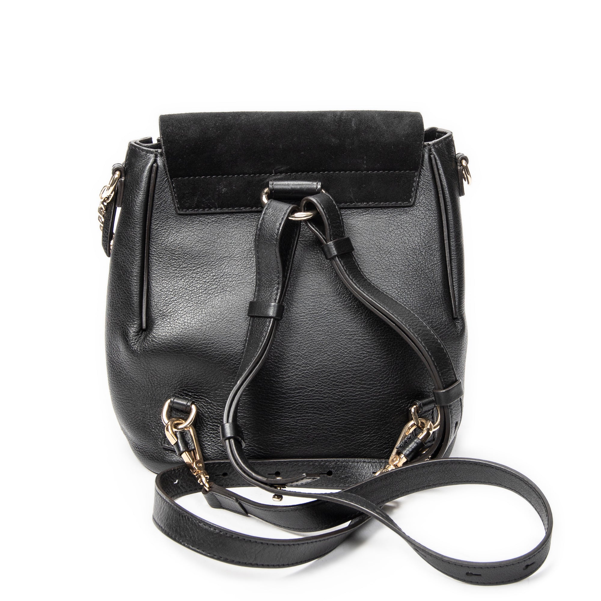Backpack Small Faye Backpack Black Calfskin Leather