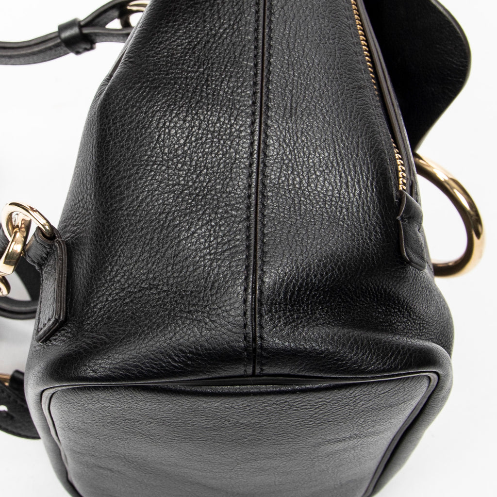 Backpack Small Faye Backpack Black Calfskin Leather