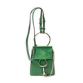 Shoulder Bag Small Faye Bracelet Bag Green Calfskin Leather