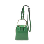 Shoulder Bag Small Faye Bracelet Bag Green Calfskin Leather