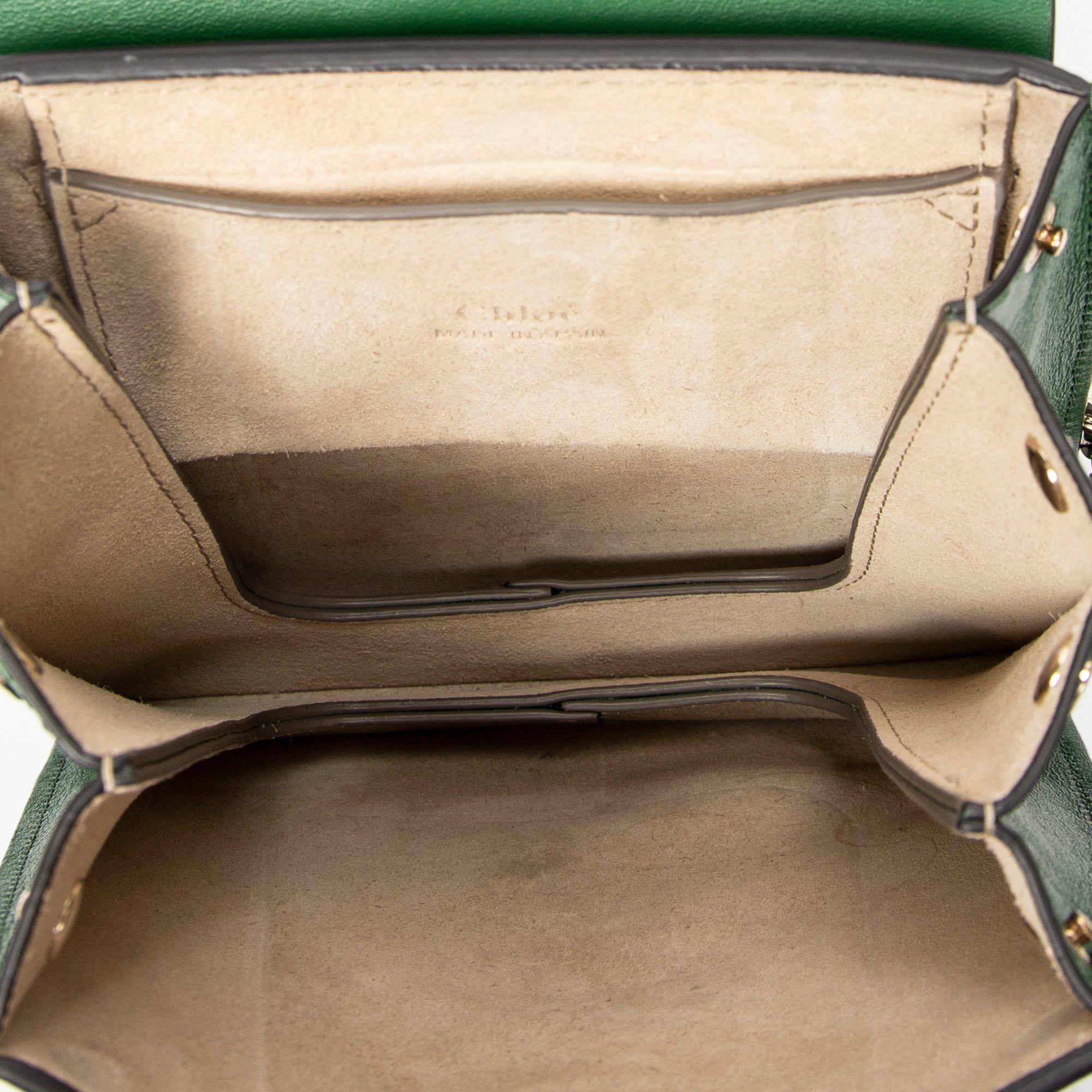 Shoulder Bag Small Faye Bracelet Bag Green Calfskin Leather
