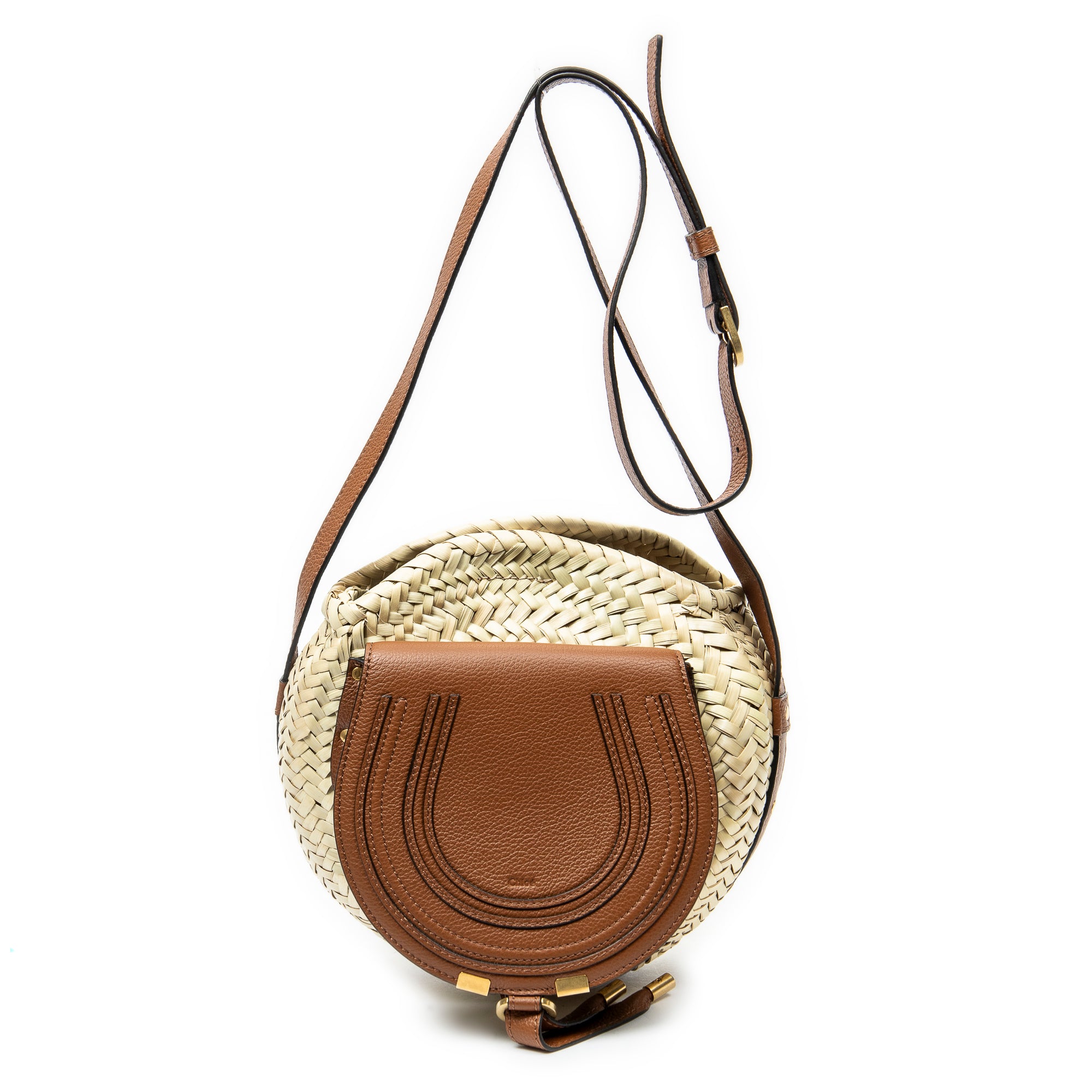 Shoulder Bag Small Marcie Basket Crossbody Beige Raffia Canvas