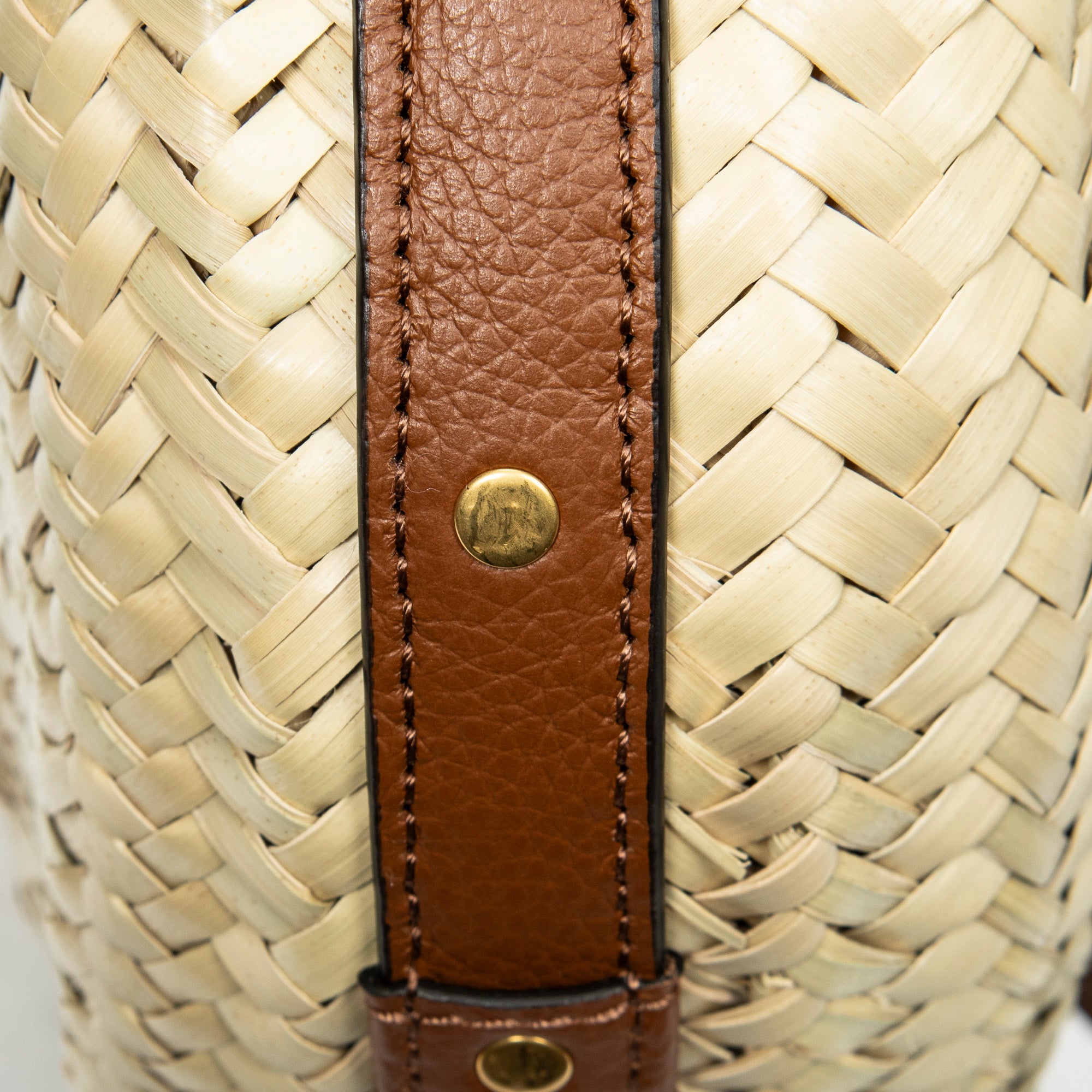 Shoulder Bag Small Marcie Basket Crossbody Beige Raffia Canvas