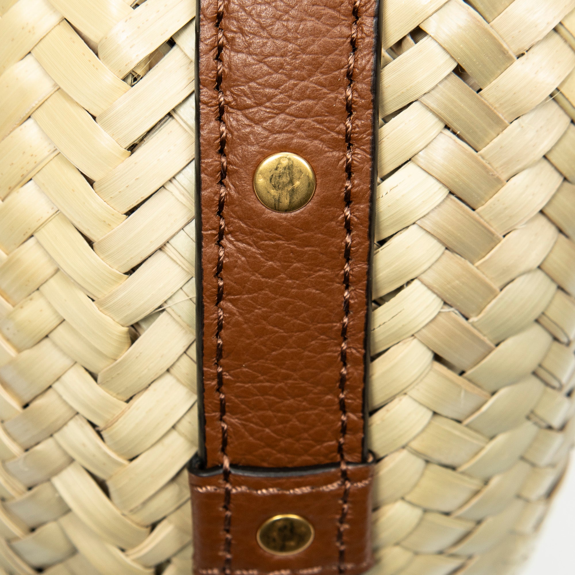 Shoulder Bag Small Marcie Basket Crossbody Beige Raffia Canvas