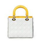 Shoulder Bag Medium Lady Dior Zip Light Green Cannage Lambskin Leather