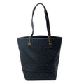 Shoulder Bag Small Bucket Tote Black Monogrammed Canvas