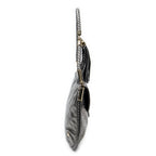 Shoulder Bag Medium Britt Tassel Flap Metallic Silver Guccissima Leather