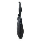 Shoulder Bag Abbey D-Ring Crossbody Black Monogrammed Denim Canvas