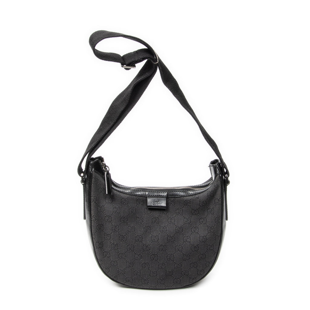 Gucci - Sac bandoulière zippé Hobo - Noir