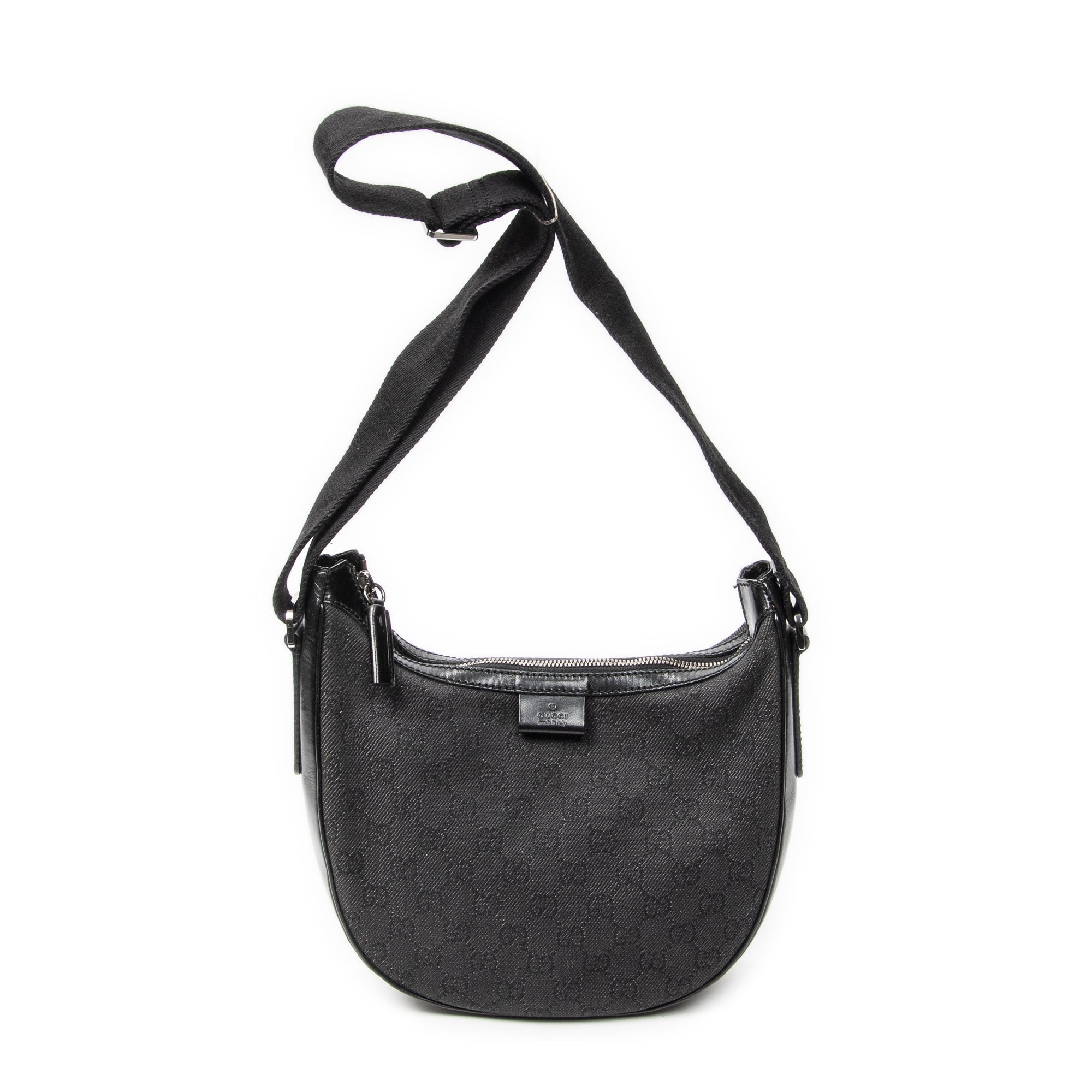 Gucci - Sac bandoulière zippé Hobo - Noir
