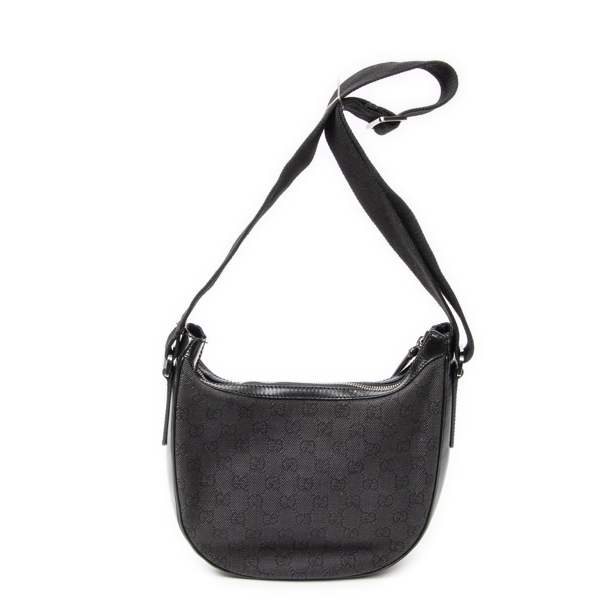 Gucci - Sac bandoulière zippé Hobo - Noir