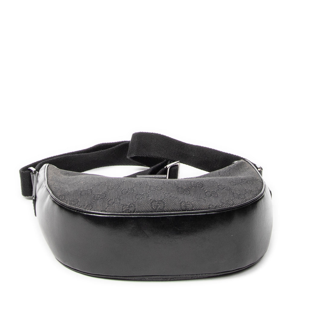 Gucci - Sac bandoulière zippé Hobo - Noir