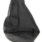 Shoulder Bag Front Pocket Hobo Black Monogrammed Nylon Canvas