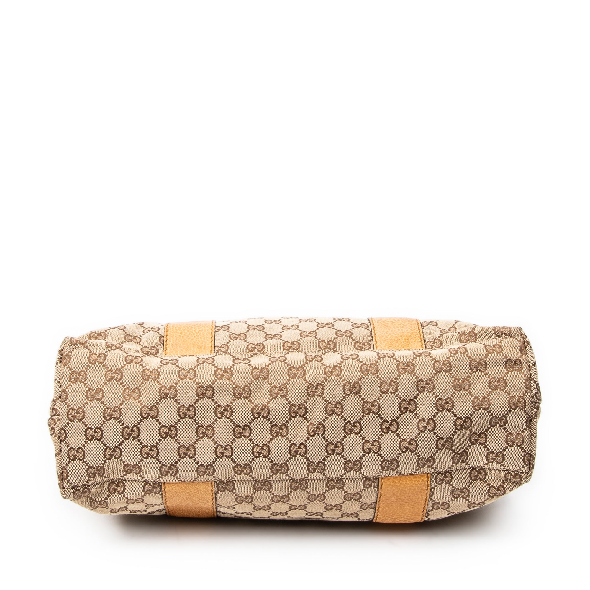 Shoulder Bag Medium Bamboo Bar Tote Tan Monogrammed Canvas