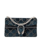 Shoulder Bag Medium Dionysus Chain Crossbody Green Monogrammed Velvet Canvas