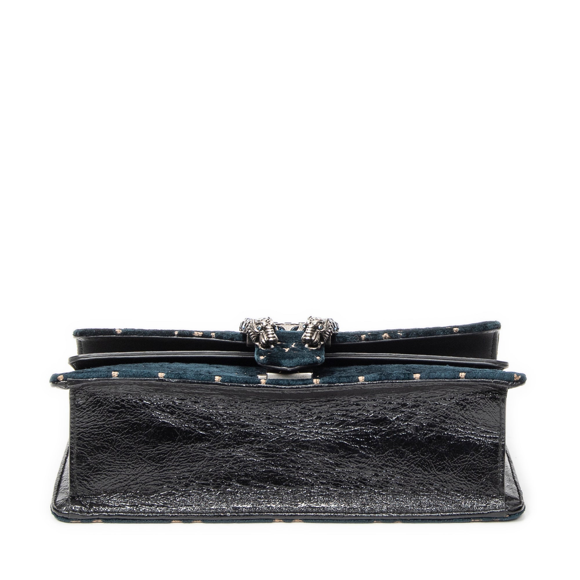 Shoulder Bag Medium Dionysus Chain Crossbody Green Monogrammed Velvet Canvas