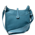 Shoulder Bag Evelyne III GM Blue Jean Clemence Leather