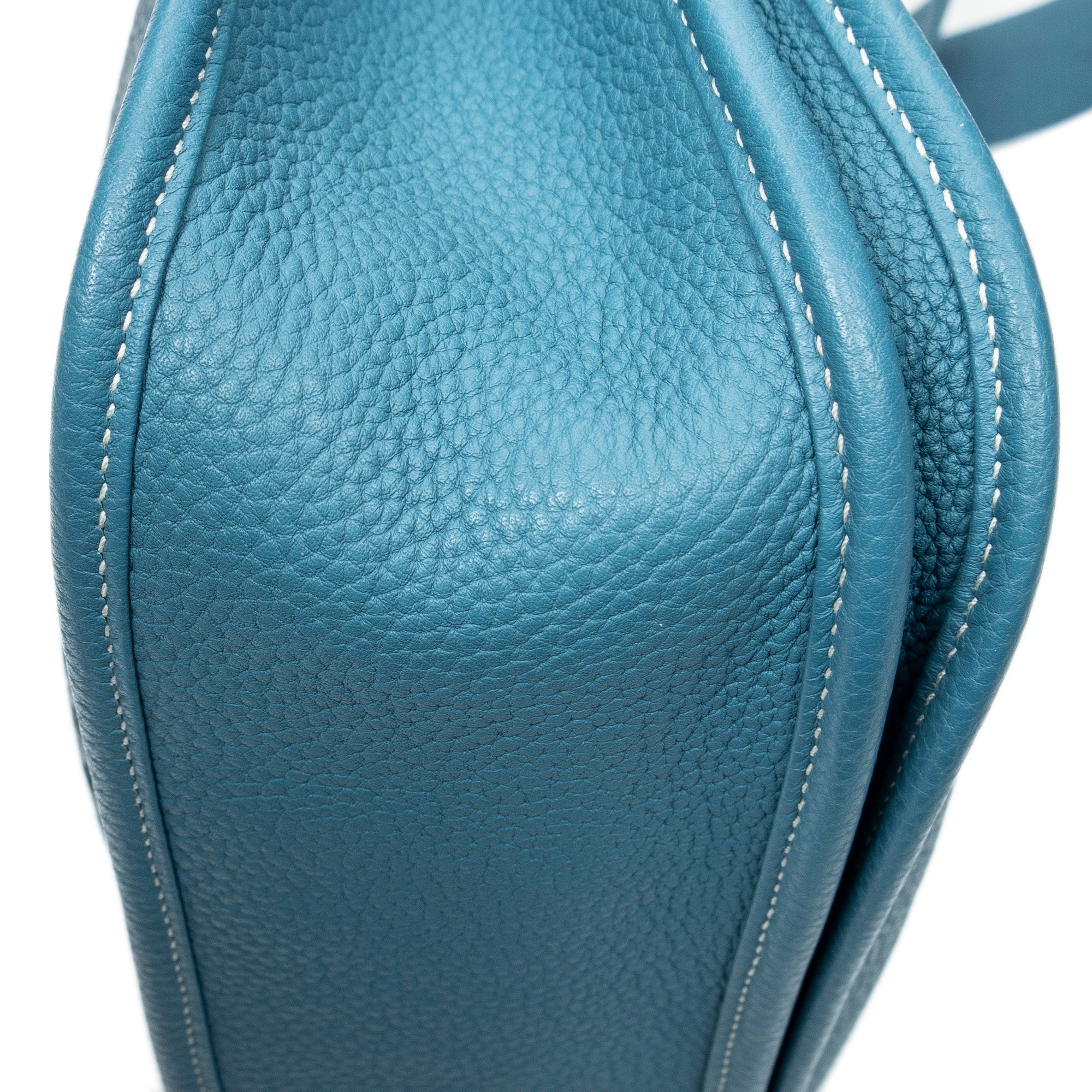 Shoulder Bag Evelyne III GM Blue Jean Clemence Leather