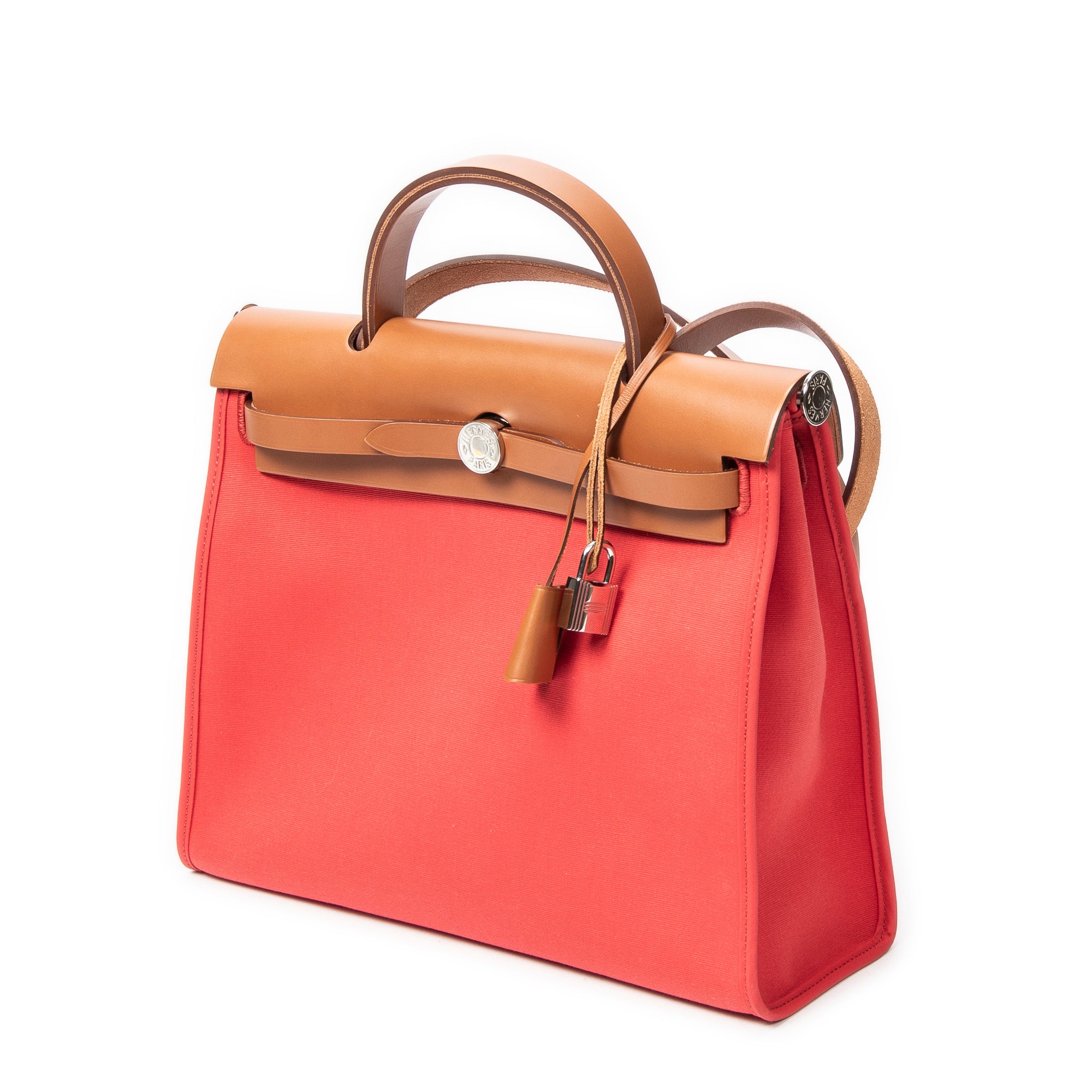 Shoulder Bag Herbag Zip PM Rouge Tomate Toile Officier Canvas