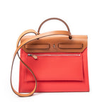Shoulder Bag Herbag Zip PM Rouge Tomate Toile Officier Canvas