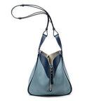 Shoulder Bag Small Hammock Blue Calfskin Leather