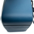 Shoulder Bag Small Hammock Blue Calfskin Leather