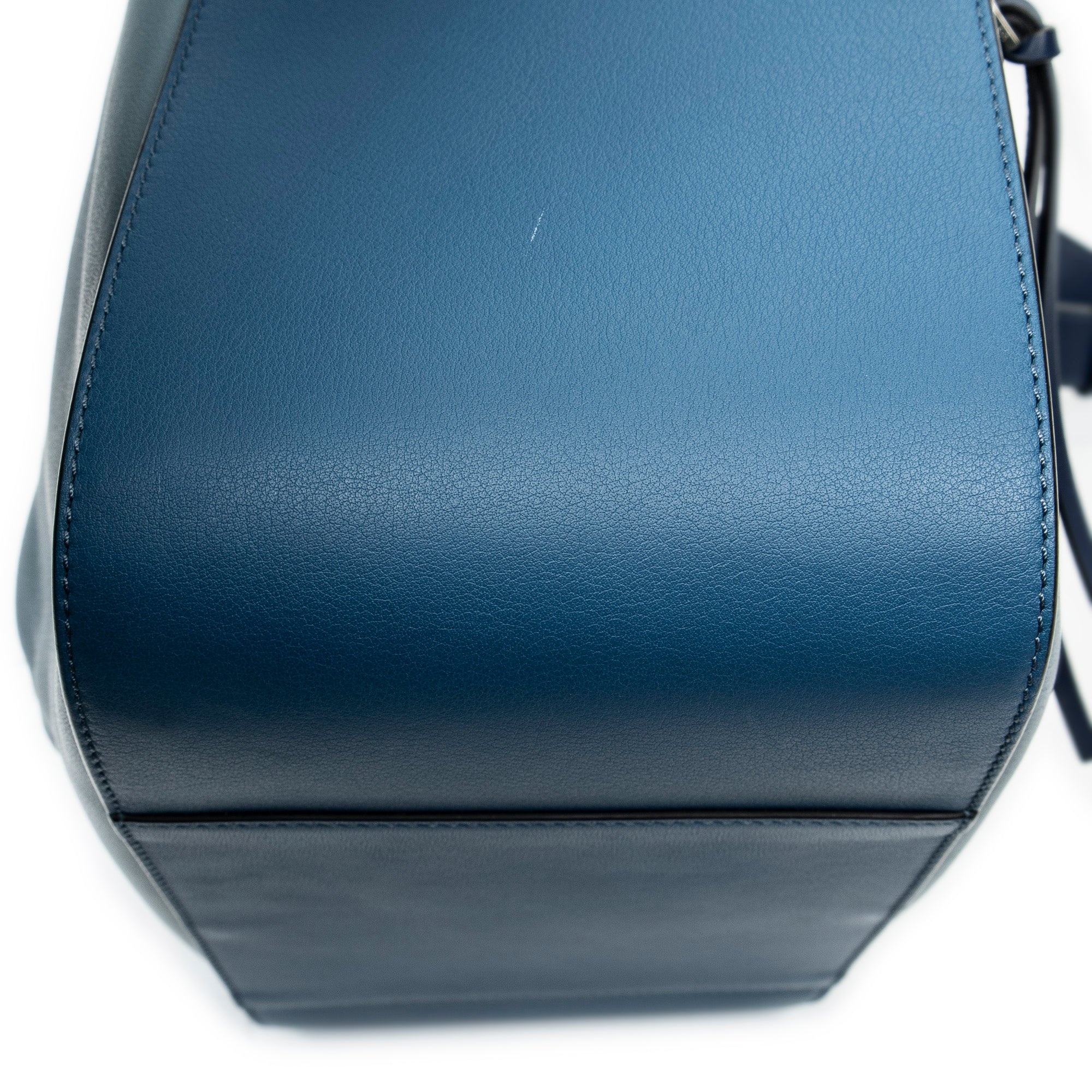 Shoulder Bag Small Hammock Blue Calfskin Leather
