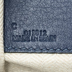 Shoulder Bag Small Hammock Blue Calfskin Leather