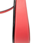 Shoulder Bag Large Heel Pouch Red Calfskin Leather