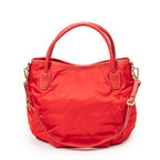 Bandolera tipo hobo de lona de nylon roja