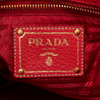 Bandolera tipo hobo de lona de nylon roja