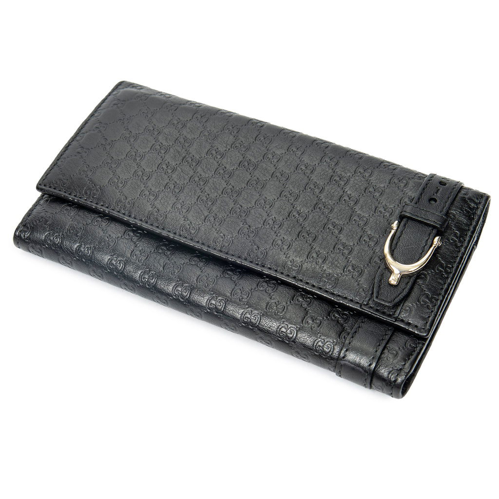 Gucci - Portefeuille Continental à Rabat - Noir