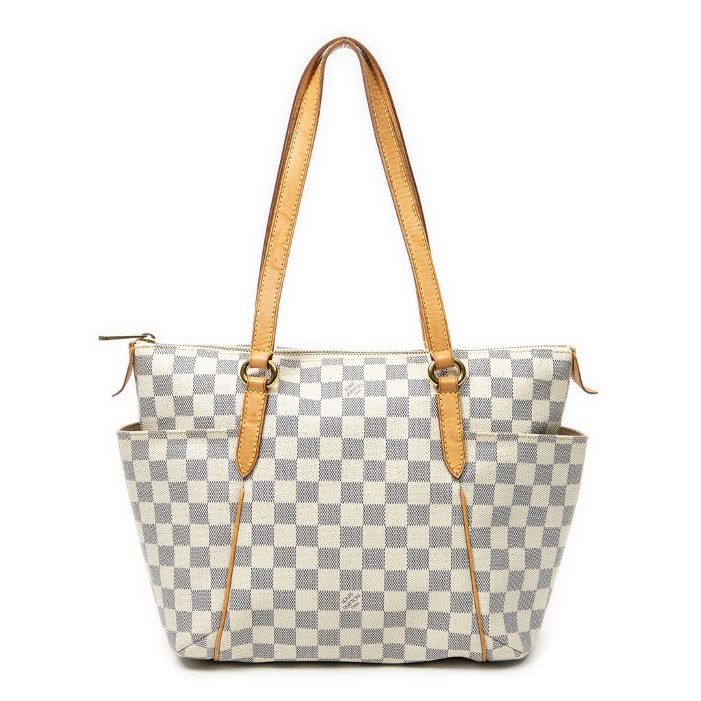 Shoulder Bag Totally PM Ivory Damier Azur