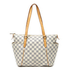 Shoulder Bag Totally PM Ivory Damier Azur