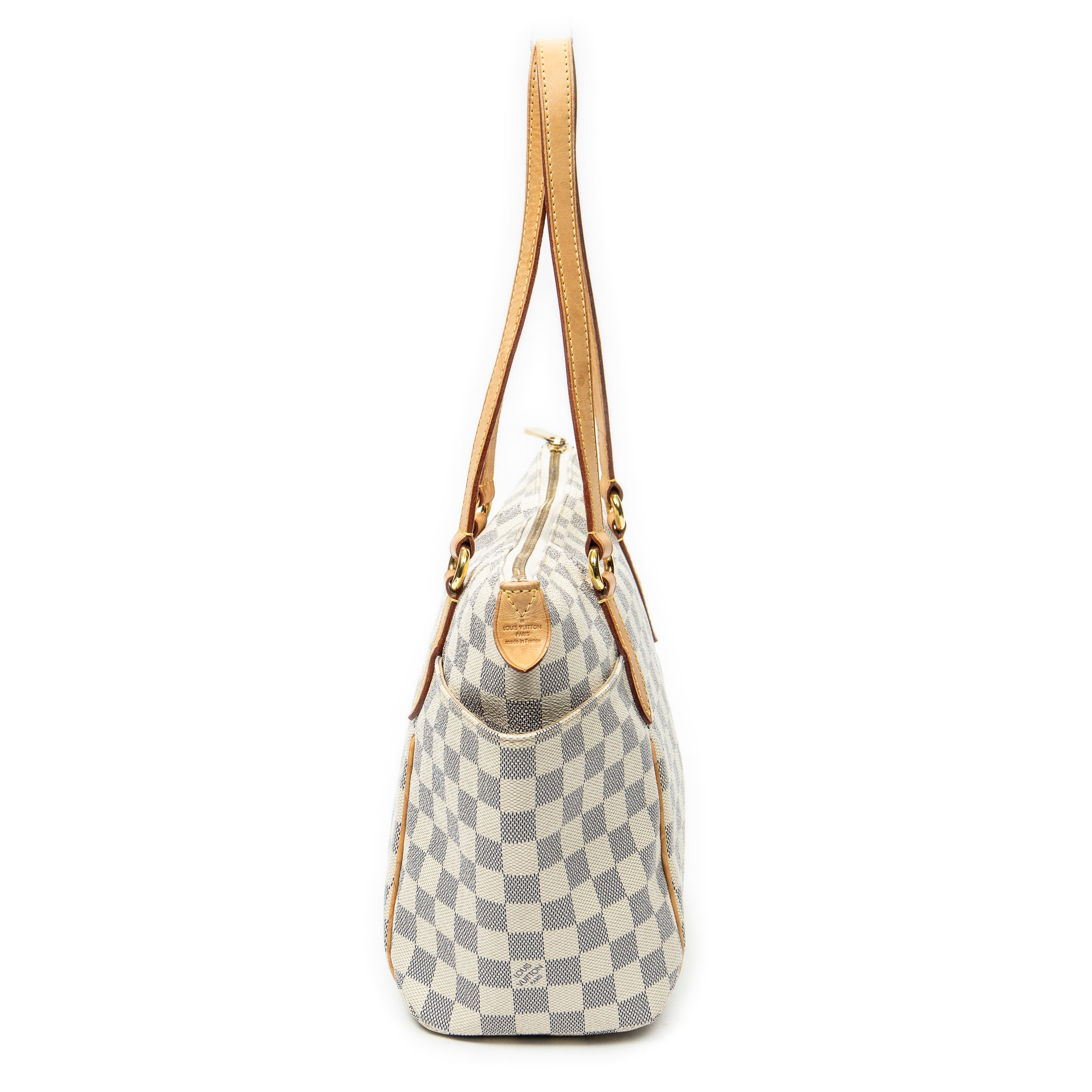Shoulder Bag Totally PM Ivory Damier Azur