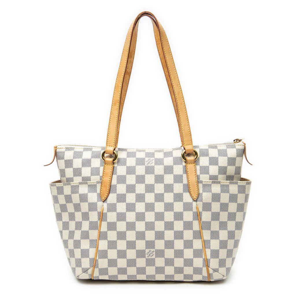 Shoulder Bag Totally PM Ivory Damier Azur