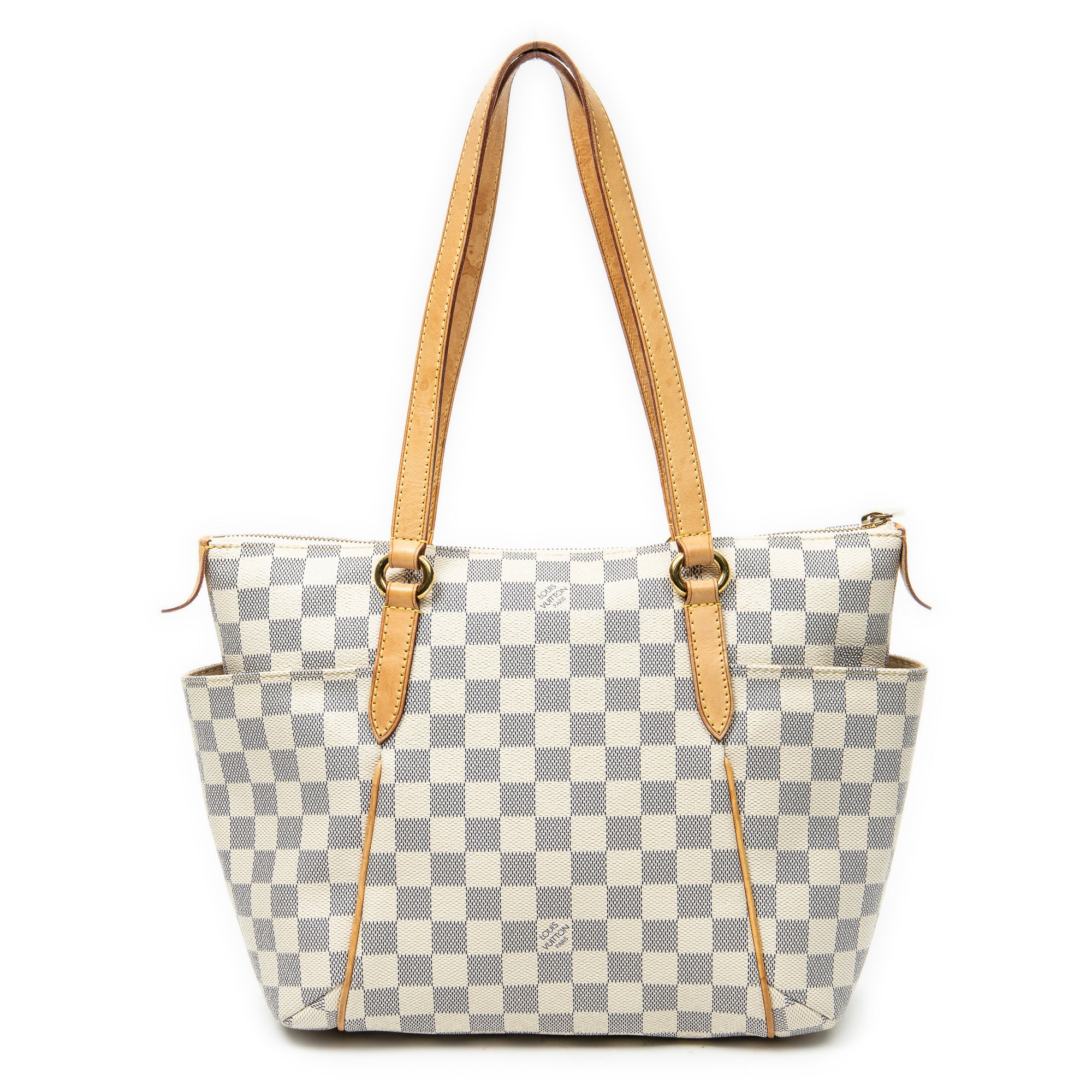 Shoulder Bag Totally PM Ivory Damier Azur