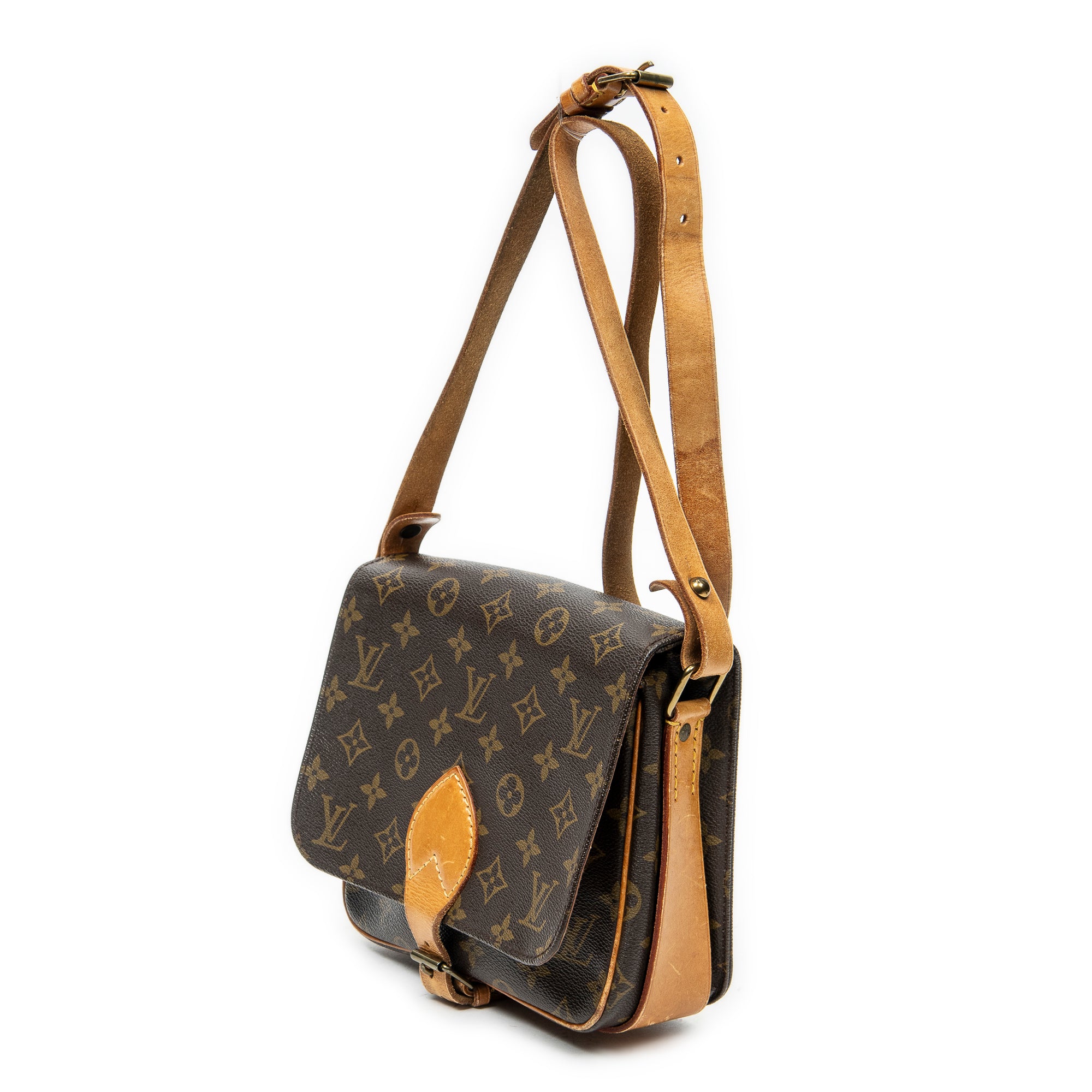 Shoulder Bag Cartouchiere MM Brown Monogram Canvas
