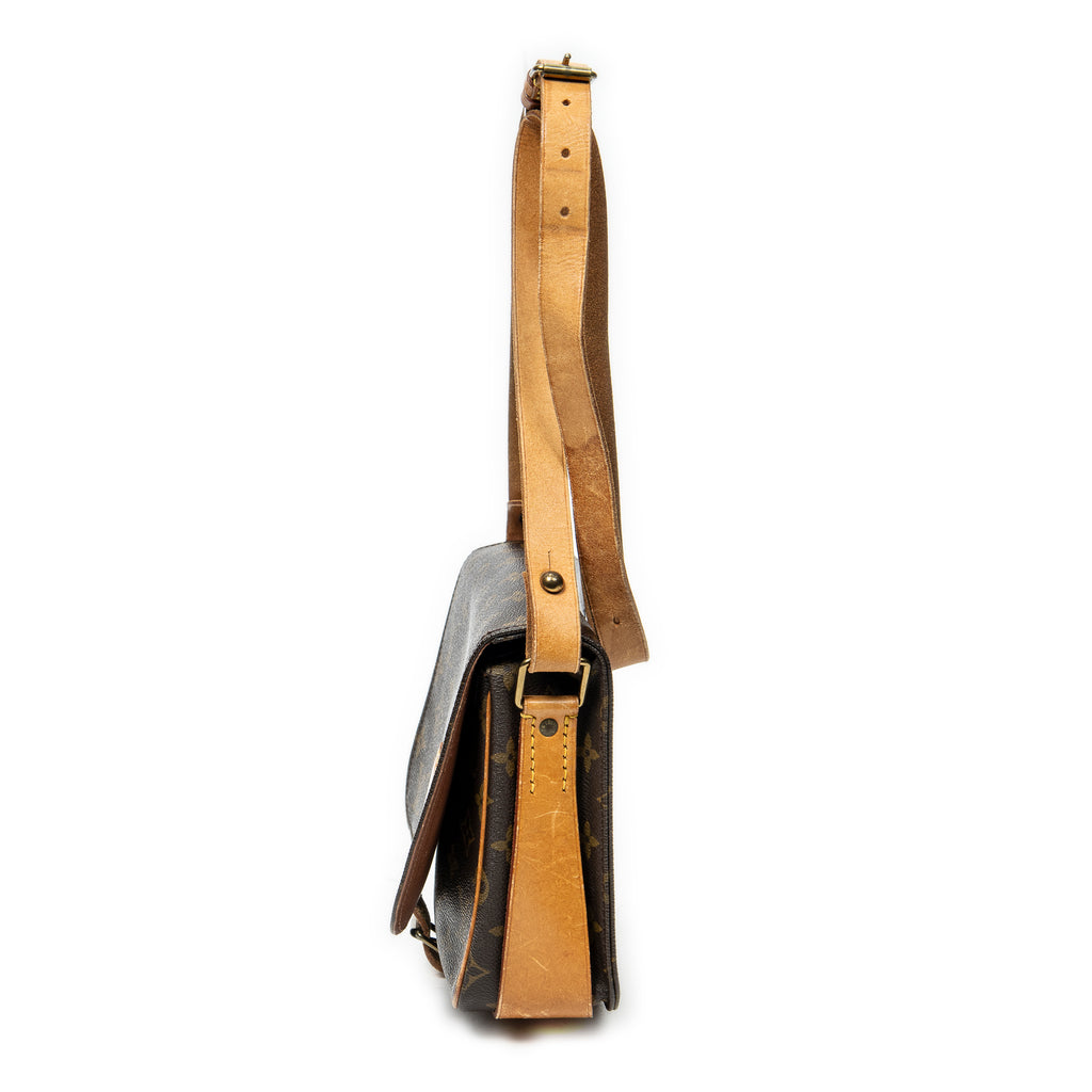 Shoulder Bag Cartouchiere MM Brown Monogram Canvas