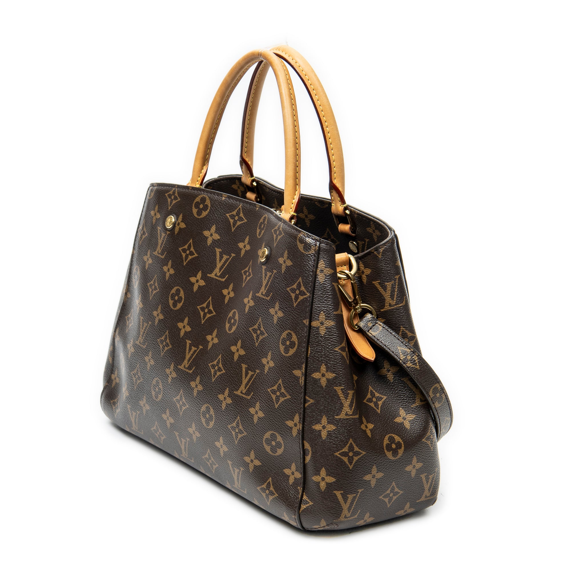 Shoulder Bag Montaigne MM Brown Monogram Canvas