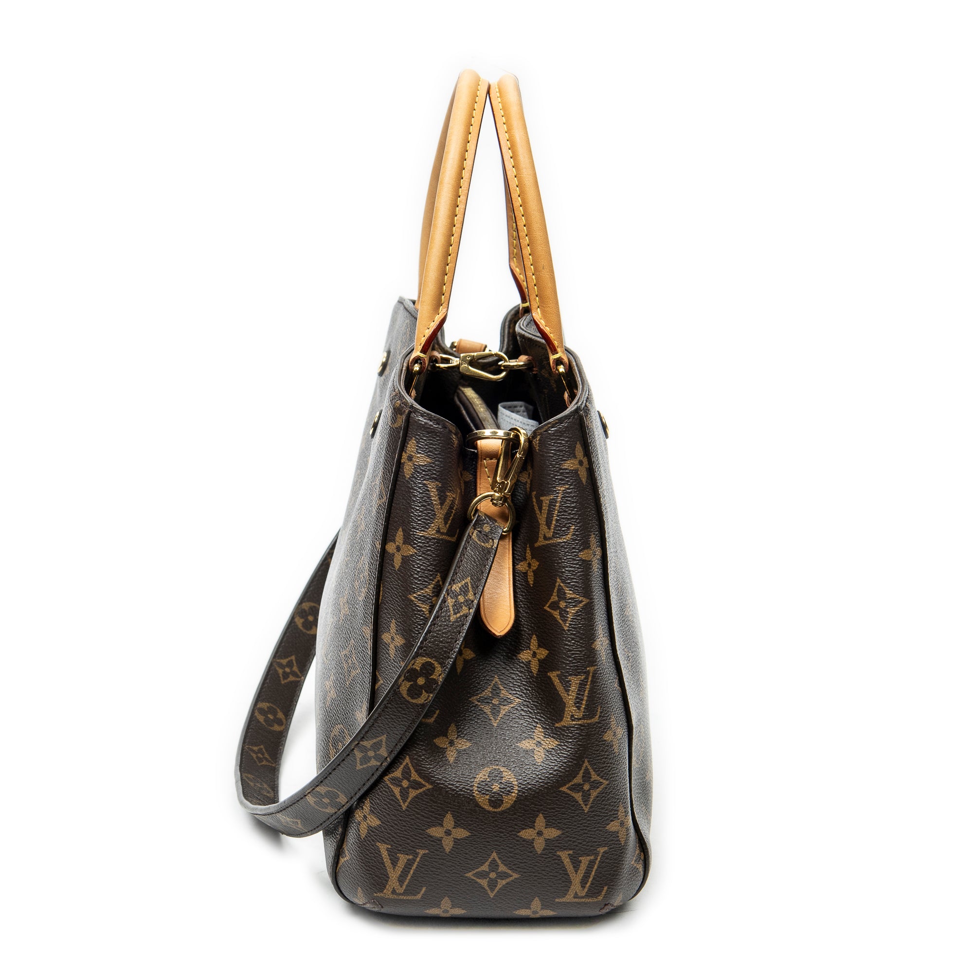 Shoulder Bag Montaigne MM Brown Monogram Canvas