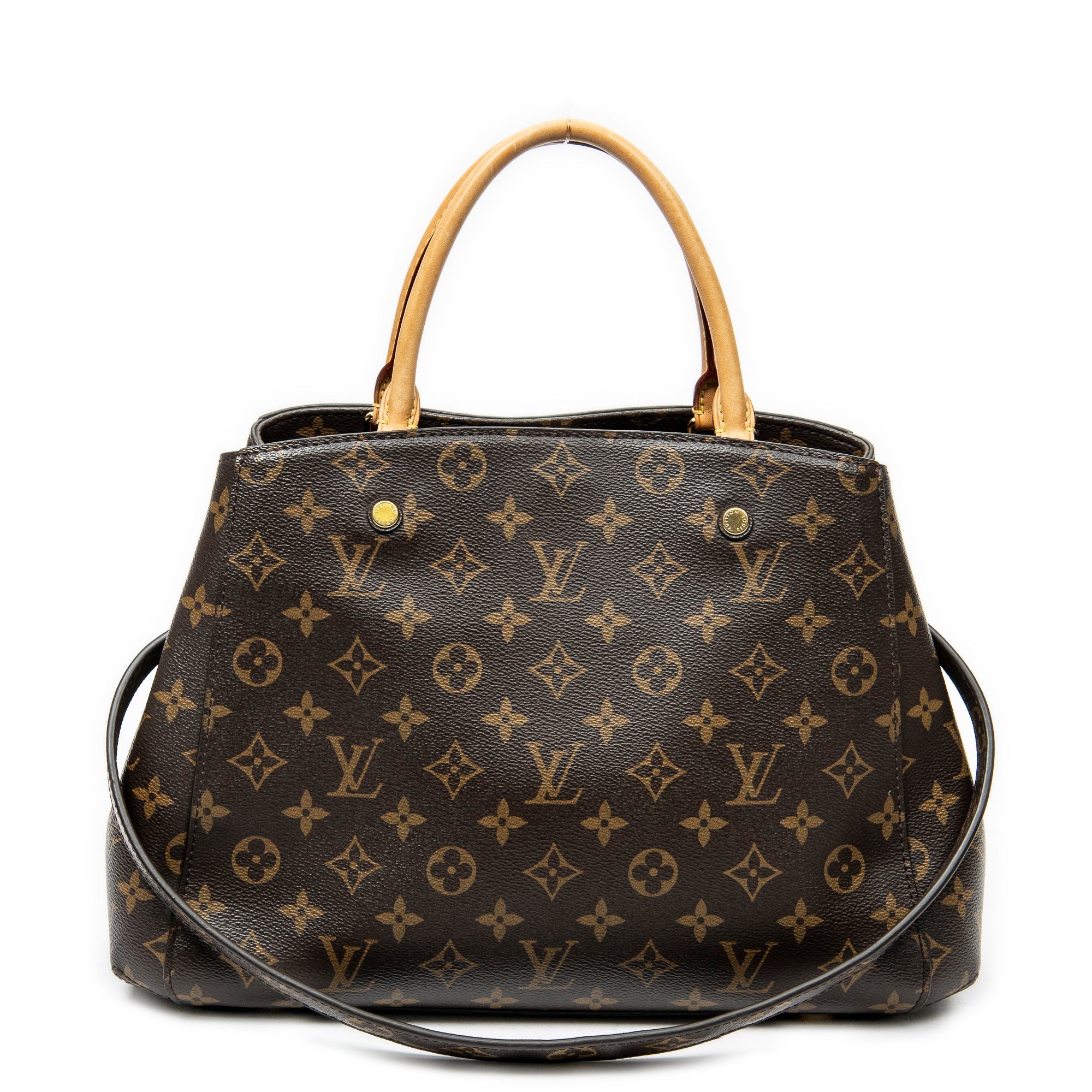 Shoulder Bag Montaigne MM Brown Monogram Canvas