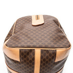 Travel Bag Vintage Medium Travel Boston Brown Macadam Coated Canvas