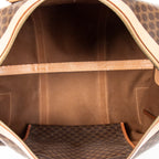 Travel Bag Vintage Medium Travel Boston Brown Macadam Coated Canvas