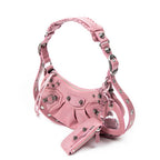Shoulder Bag Le Cagole XS Pink Glitter Canvas