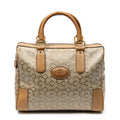 Handbag Vintage Boston Beige C Macadam Coated Canvas
