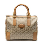 Handbag Vintage Boston Beige C Macadam Coated Canvas