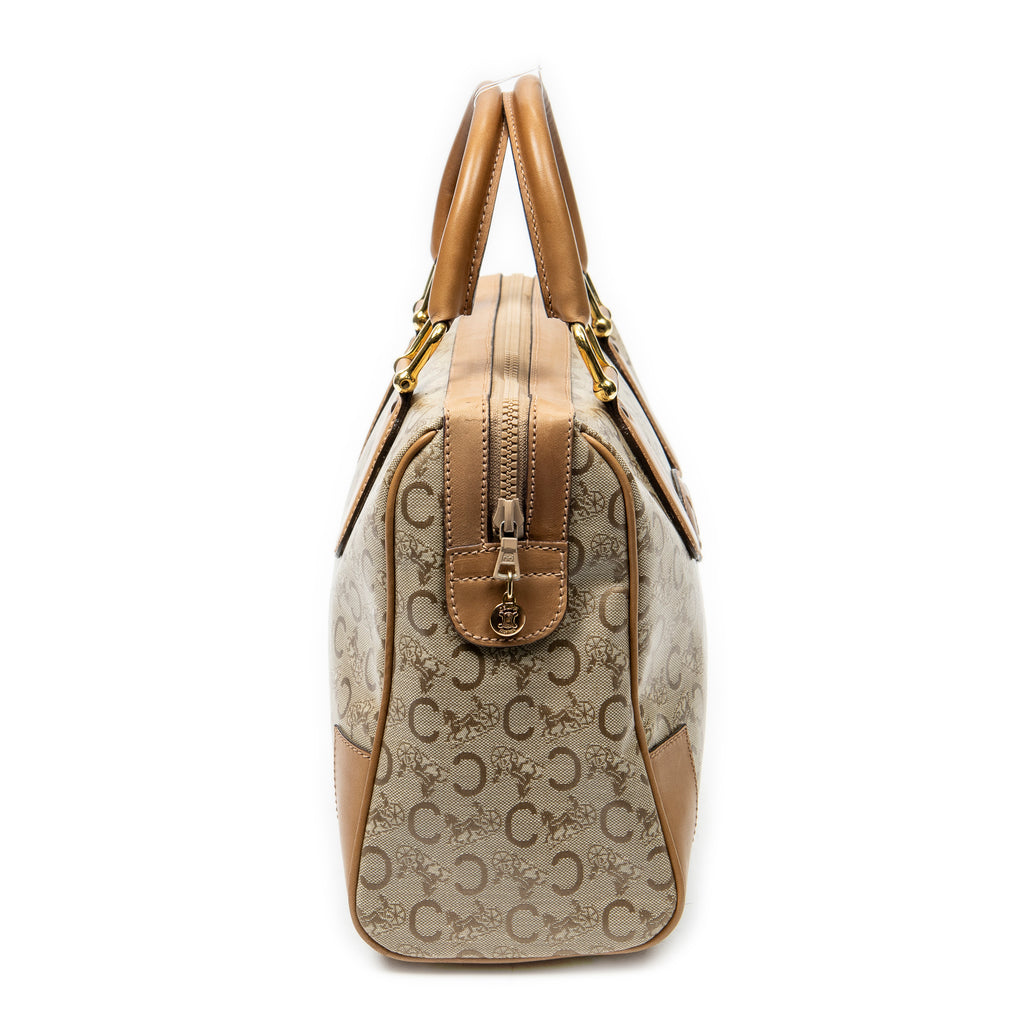 Handbag Vintage Boston Beige C Macadam Coated Canvas
