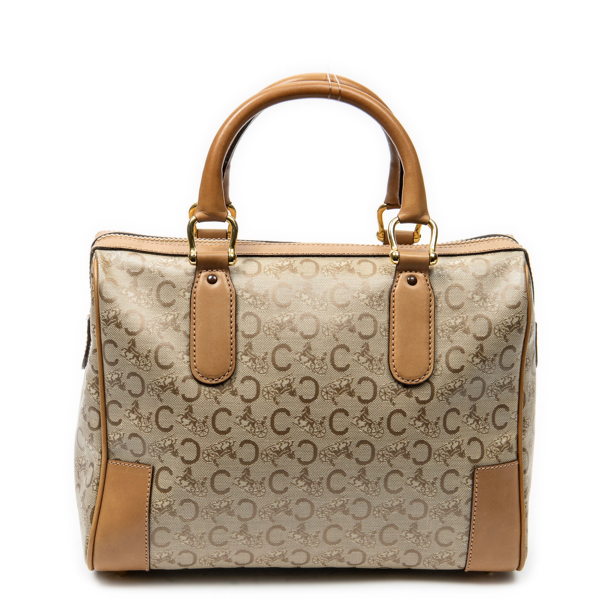 Handbag Vintage Boston Beige C Macadam Coated Canvas