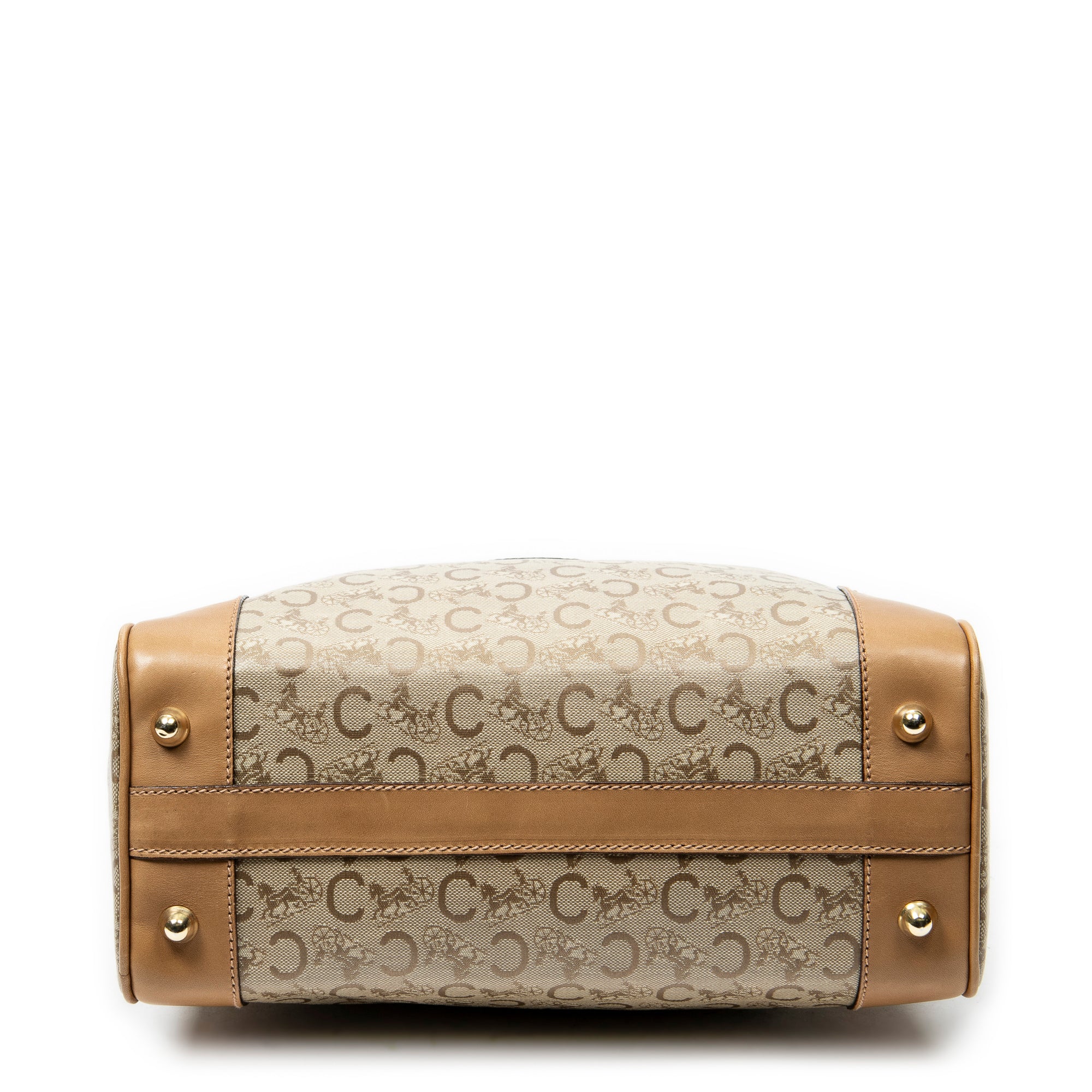 Handbag Vintage Boston Beige C Macadam Coated Canvas